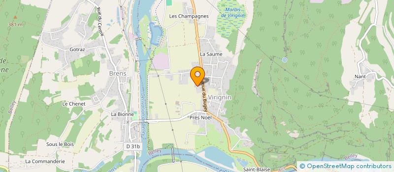 localisation de l'entreprise MONSIEUR GUY VUILLEROD  VIRIGNIN