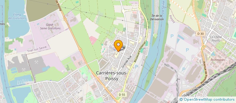 localisation de l'entreprise MONSIEUR GUY WAFFO DZUYO  CARRIERES-SOUS-POISSY