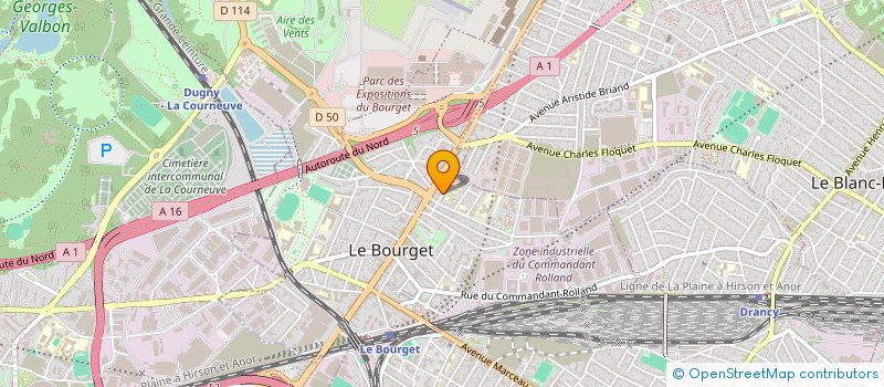 localisation de l'entreprise MONSIEUR GUY WARTEL à LE BOURGET