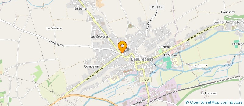 localisation de l'entreprise MONSIEUR GUY YVES NAVARRO  BEAUREPAIRE