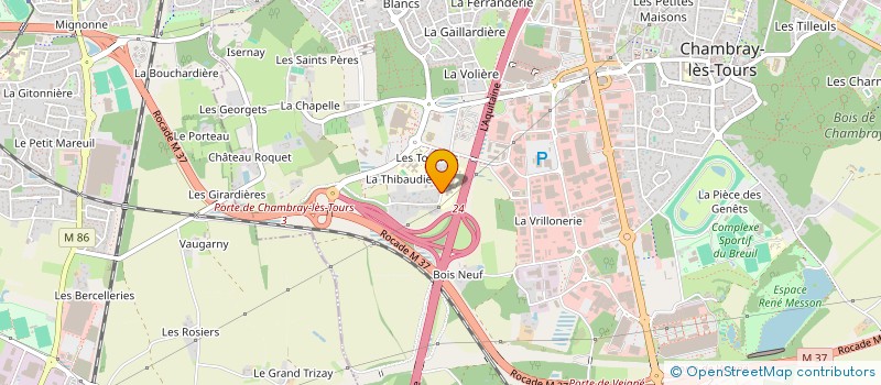 localisation de l'entreprise MONSIEUR GUYDELA BIONGUET  CHAMBRAY-LES-TOURS