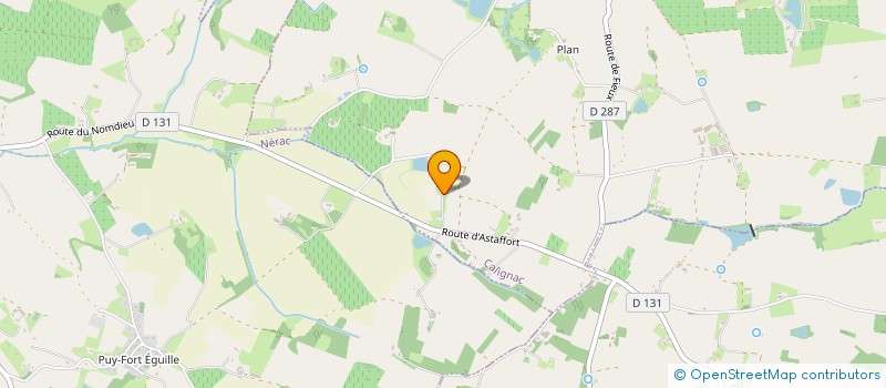 localisation de l'entreprise MONSIEUR GUYLAIN BONSERGENT  CALIGNAC