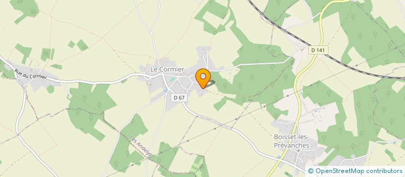 localisation de l'entreprise MONSIEUR GUYLLAUME BONNEAU  LE CORMIER