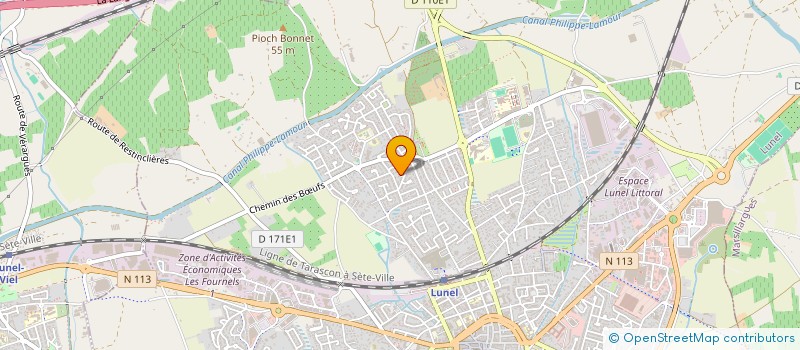 localisation de l'entreprise MONSIEUR GUYORA BIDIMA FOUDA  LUNEL