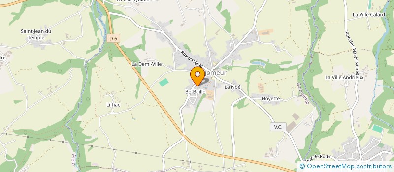 localisation de l'entreprise MONSIEUR GWELTAZ HILLION  TREGOMEUR