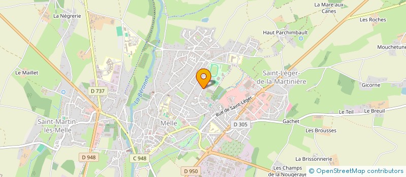 localisation de l'entreprise MONSIEUR GWENAEL AIME  SAINT-ROMANS-LES-MELLE