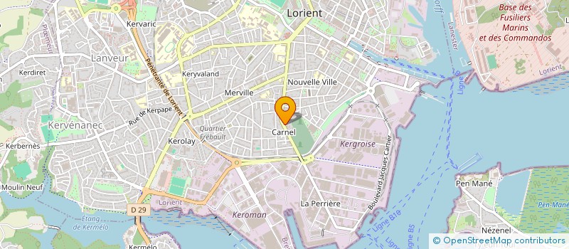 localisation de l'entreprise MONSIEUR GWENAEL BOCQUEL  LORIENT