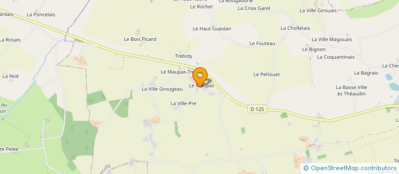 localisation de l'entreprise MONSIEUR GWENAEL BRIAND  BOISGERVILLY