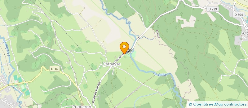 localisation de l'entreprise MONSIEUR GWENAEL BUDIN  PARBAYSE
