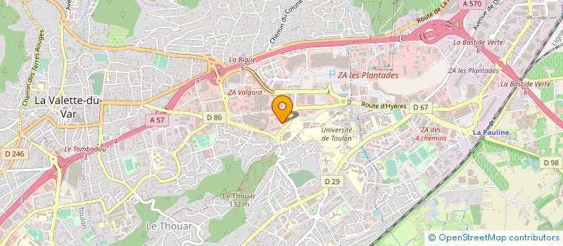 localisation de l'entreprise MONSIEUR GWENAEL CAER à LA VALETTE-DU-VAR