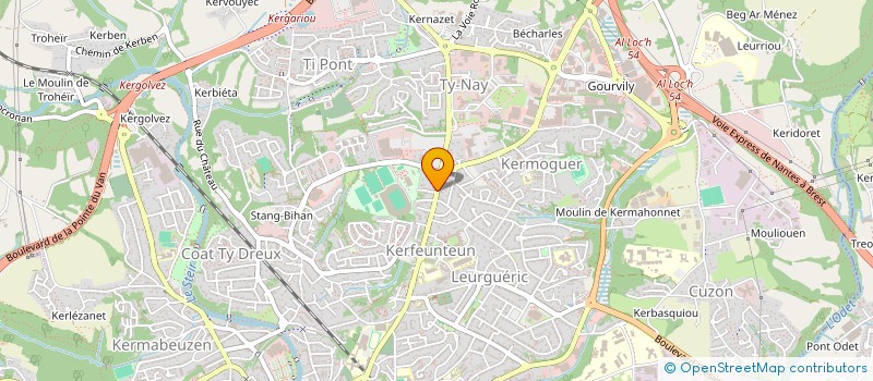 localisation de l'entreprise MONSIEUR GWENAEL CARAES à QUIMPER