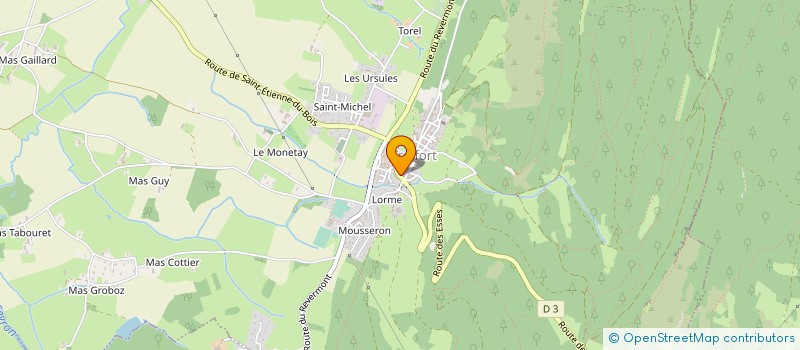 localisation de l'entreprise MONSIEUR GWENAEL CHAVANEL  VAL-REVERMONT