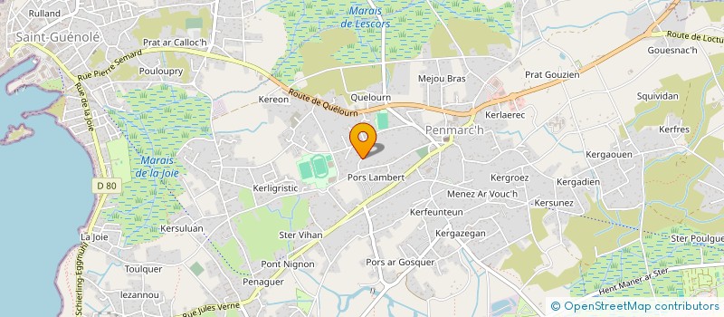 localisation de l'entreprise MONSIEUR GWENAEL CHEREL  PENMARCH