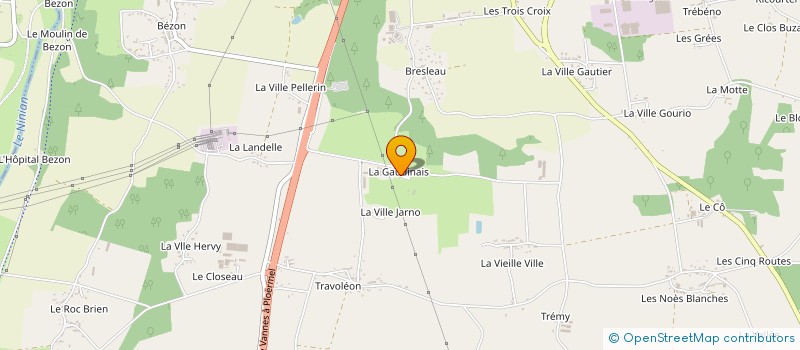 localisation de l'entreprise MONSIEUR GWENAEL CHEVALIER à PLOERMEL