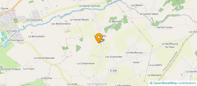 localisation de l'entreprise MONSIEUR GWENAEL COLLEU  TOURNEVILLE-SUR-MER