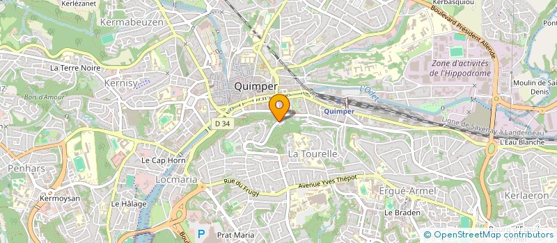 localisation de l'entreprise MONSIEUR GWENAEL COURTET à QUIMPER