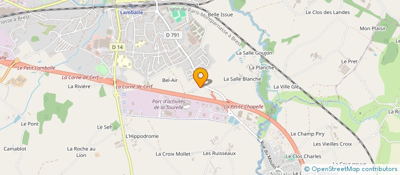 localisation de l'entreprise MONSIEUR GWENAEL DANIEL  LAMBALLE-ARMOR