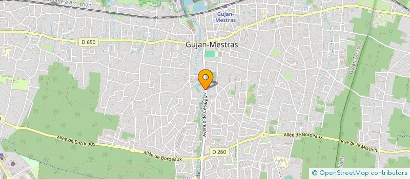 localisation de l'entreprise MONSIEUR GWENAEL DARNET  GUJAN-MESTRAS