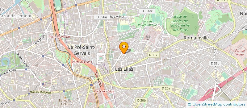 localisation de l'entreprise MONSIEUR GWENAEL FICHET à LES LILAS