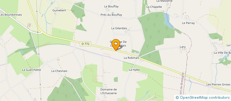 localisation de l'entreprise MONSIEUR GWENAEL FOLLIO  BAIN-DE-BRETAGNE