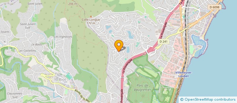 localisation de l'entreprise MONSIEUR GWENAEL FORT MEHEUST  VILLENEUVE-LOUBET