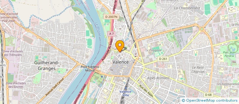 localisation de l'entreprise MONSIEUR GWENAEL FRADIN à VALENCE