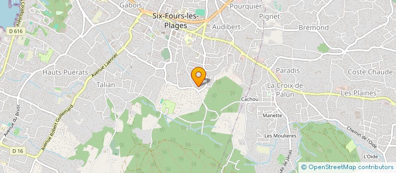 localisation de l'entreprise MONSIEUR GWENAEL GAMBERT à SIX-FOURS-LES-PLAGES