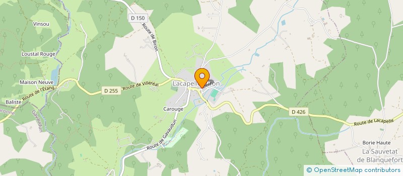 localisation de l'entreprise MONSIEUR GWENAEL GAUTHIER  LACAPELLE-BIRON