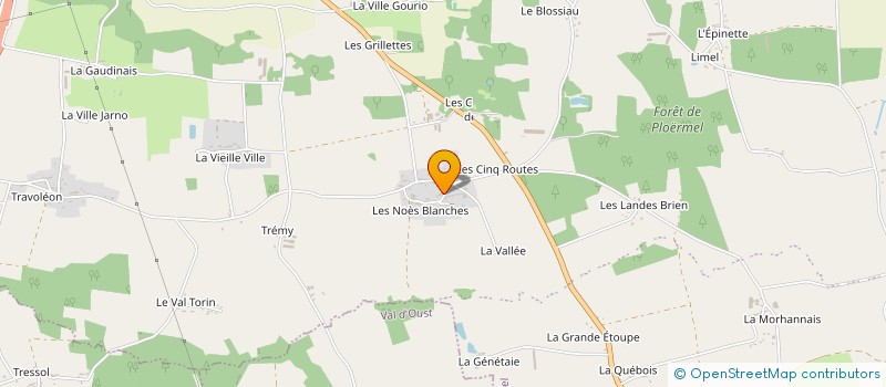 localisation de l'entreprise MONSIEUR GWENAEL GUENNEC  PLOERMEL