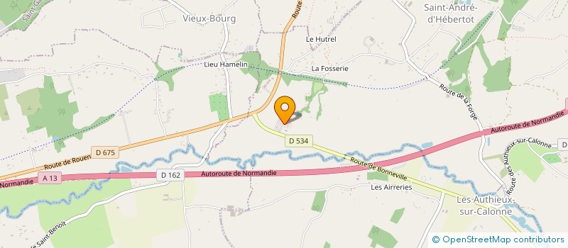 localisation de l'entreprise MONSIEUR GWENAEL HALLAIS  SAINT-ANDRE-D HEBERTOT