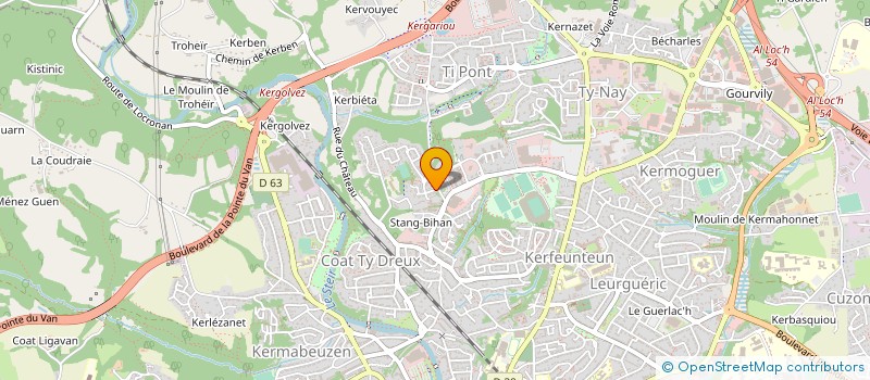 localisation de l'entreprise MONSIEUR GWENAEL HEMON à QUIMPER