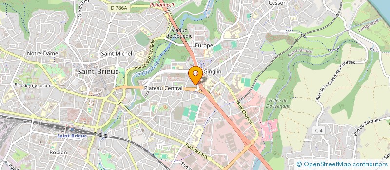 localisation de l'entreprise MONSIEUR GWENAEL HEUZE à SAINT-BRIEUC