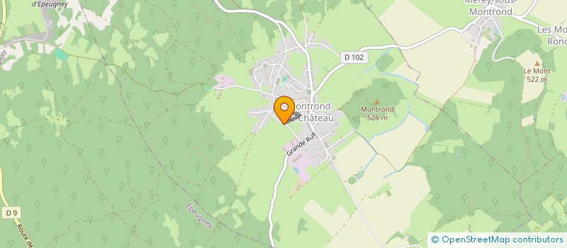 localisation de l'entreprise MONSIEUR GWENAEL JEANGUILLAUME  MONTROND-LE-CHATEAU