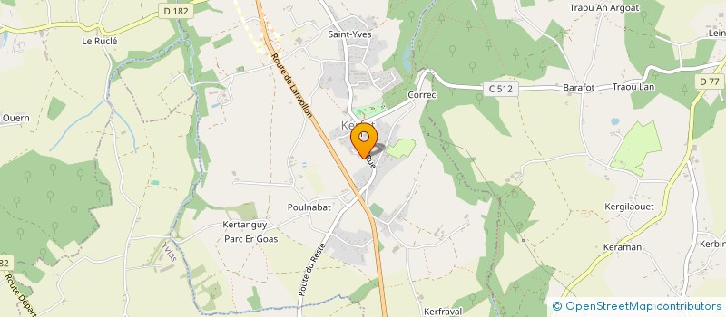 localisation de l'entreprise MONSIEUR GWENAEL JEGOU  LA ROCHE-JAUDY