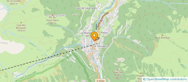 localisation de l'entreprise MONSIEUR GWENAEL JENNY  CAUTERETS