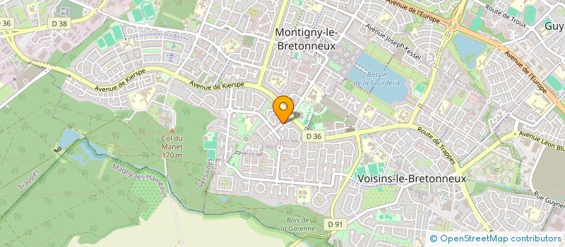localisation de l'entreprise MONSIEUR GWENAEL KERVIZIC  MONTIGNY-LE-BRETONNEUX