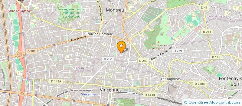 localisation de l'entreprise MONSIEUR GWENAEL LE COSSEC à MONTREUIL
