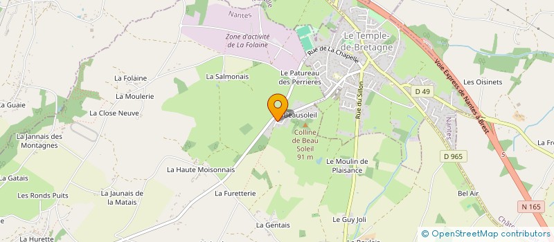 localisation de l'entreprise MONSIEUR GWENAEL LE DELLIOU  CORDEMAIS