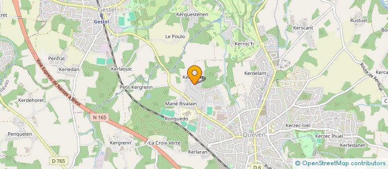 localisation de l'entreprise MONSIEUR GWENAEL LE GOUALLEC  QUEVEN