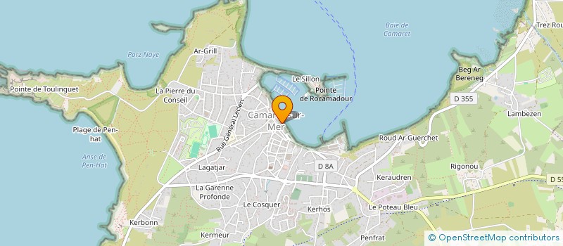 localisation de l'entreprise MONSIEUR GWENAEL LE GRAND  CAMARET-SUR-MER