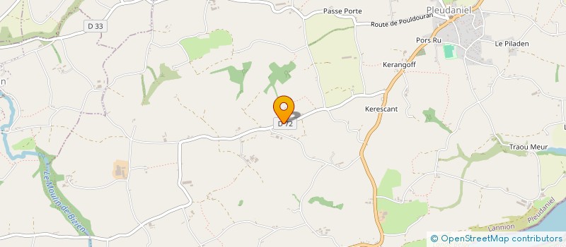 localisation de l'entreprise MONSIEUR GWENAEL LE HEGARAT  PLEUDANIEL