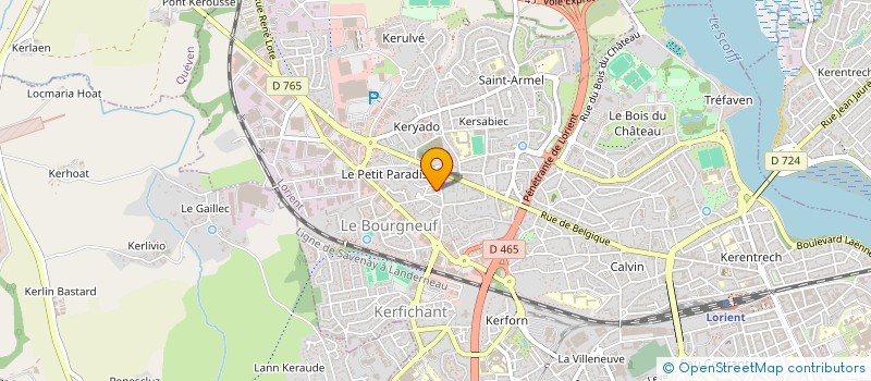 localisation de l'entreprise MONSIEUR GWENAEL LE RESTE à LORIENT
