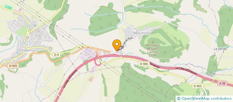 localisation de l'entreprise MONSIEUR GWENAEL LE ROY  GROSBOIS-EN-MONTAGNE