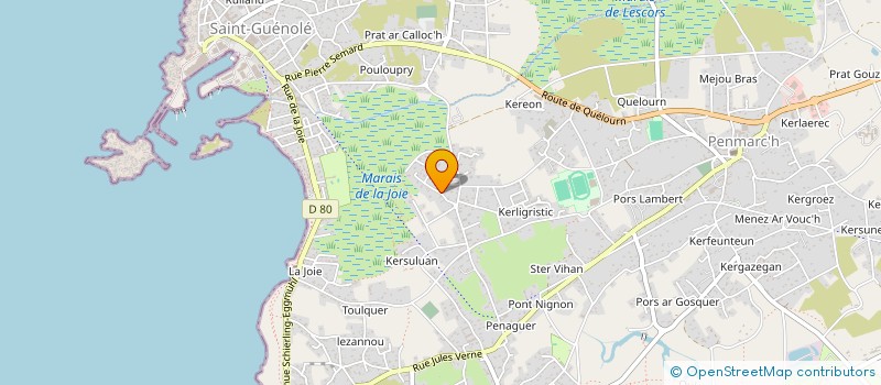 localisation de l'entreprise MONSIEUR GWENAEL LE TANTER à PENMARCH