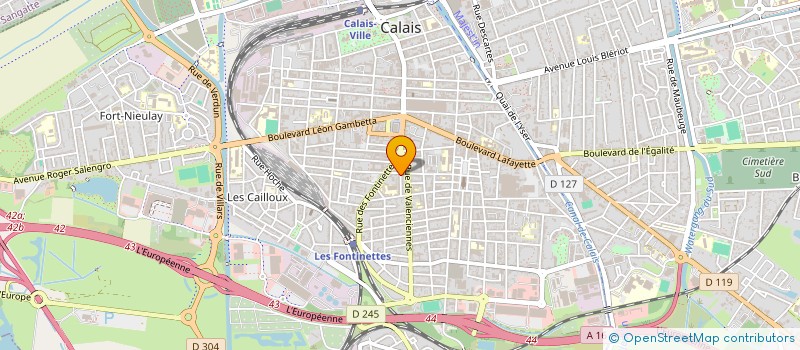 localisation de l'entreprise MONSIEUR GWENAEL LEGROS  CALAIS