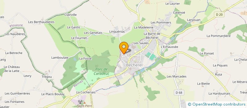 localisation de l'entreprise MONSIEUR GWENAEL LESAUNIER  BECHEREL