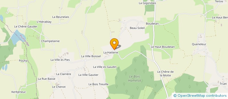 localisation de l'entreprise MONSIEUR GWENAEL LOHAT à PLUMAUGAT