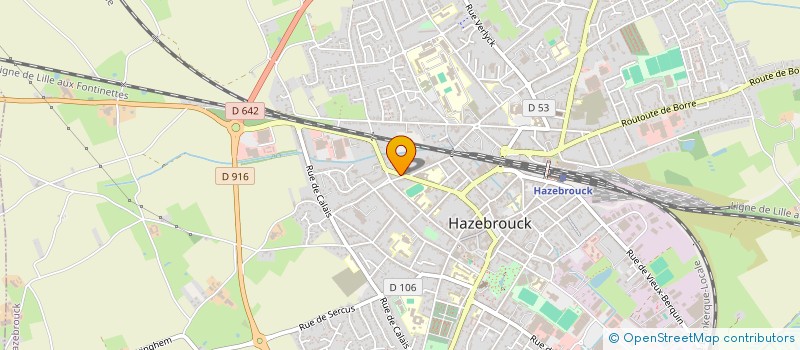 localisation de l'entreprise MONSIEUR GWENAEL MACKE  HAZEBROUCK