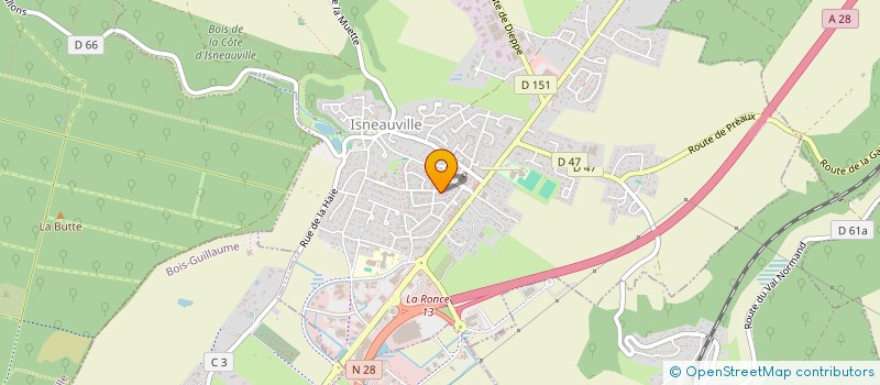 localisation de l'entreprise MONSIEUR GWENAEL MAGNANT  ISNEAUVILLE