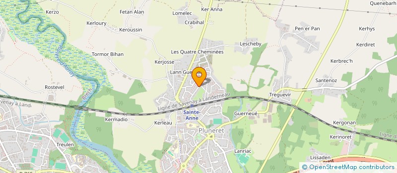 localisation de l'entreprise MONSIEUR GWENAEL MAHE  PLUNERET